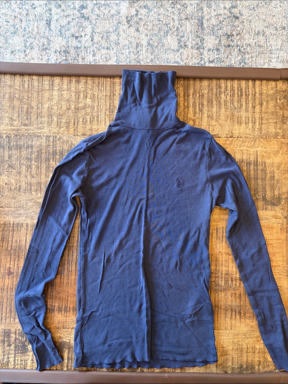 Navy Turtleneck Sweater